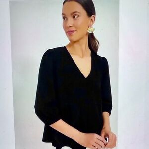 POMANDER PLACE Black Hollis Top Size XL NWT Retail $98 Tuckernuck